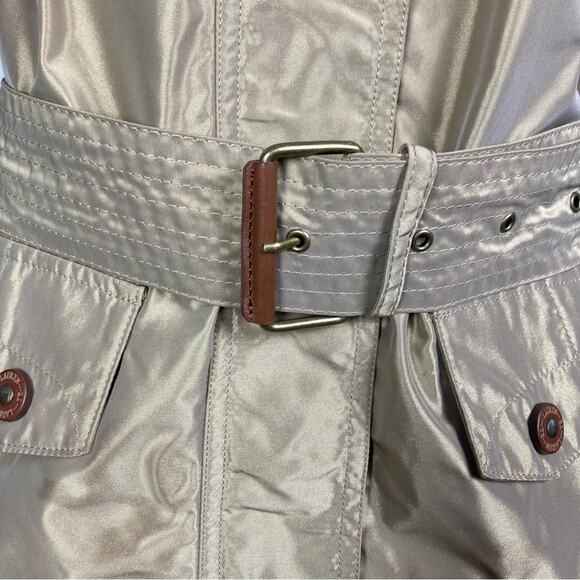 Lauren Ralph Lauren vest Large gold metallic safari utility cargo belt gorpcore - Picture 11 of 12